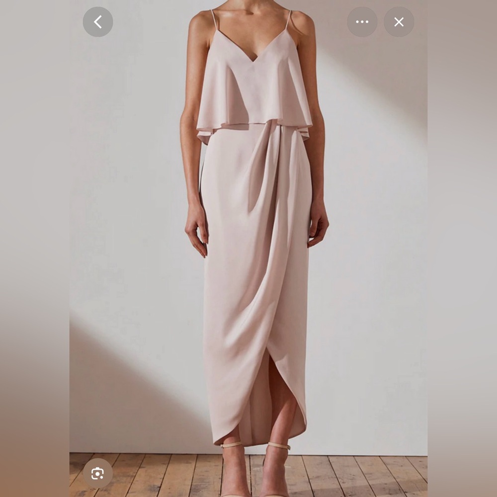 Shona Joy Cream Midi Dress